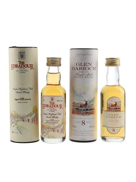 Edradour 10 Year Old & Glen Garioch 8 Year Old  2 x 5cl / 40%