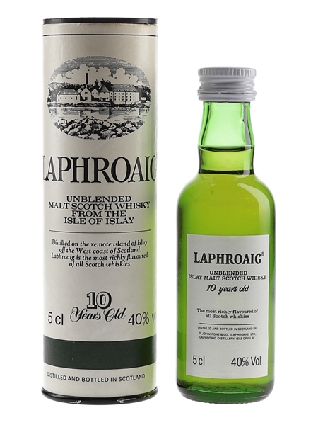 Laphroaig 10 Year Old Bottled 1980s-1990s - Pre Royal Warrant 5cl / 40%