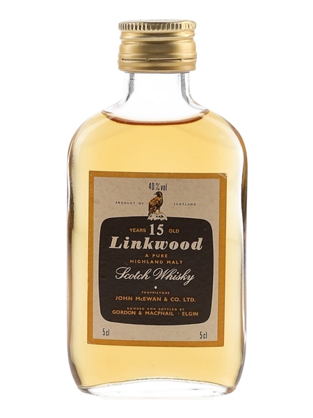 Linkwood 15 Year Old Bottled 1980s - Gordon & MacPhail 5cl / 40%