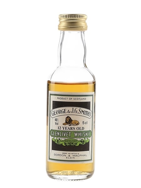 Glenlivet 12 Year Old Bottled 1990s - Gordon & MacPhail 5cl / 40%