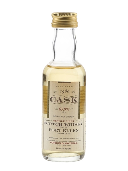 Port Ellen 1980 Cask Strength Bottled 1996 - Gordon & MacPhail 5cl / 63.9%