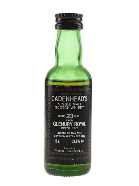 Glenury Royal 1966 23 Year Old Bottled 1990 - Cadenhead's 5cl / 53.8%