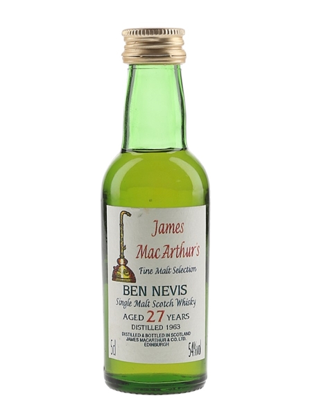 Ben Nevis 1963 27 Year Old James MacArthur's 5cl / 54%