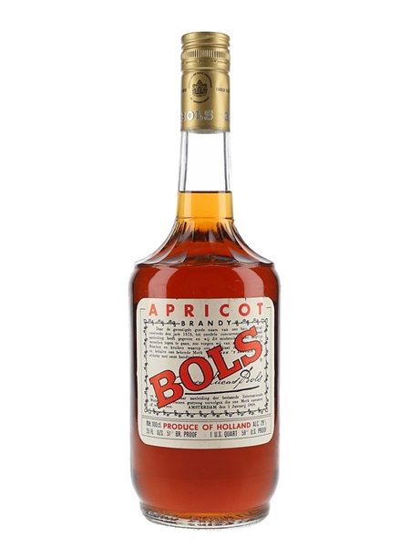 Bols Apricot Brandy Bottled 1970s 100cl / 29%