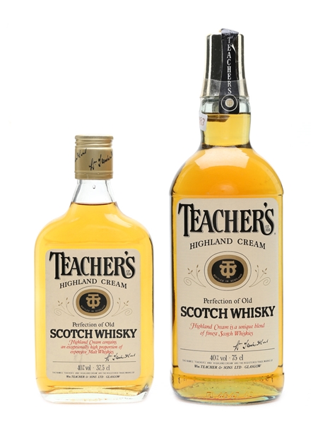 Teacher's Highland Cream Bottled 1980s 75cl & 37.5cl / 40%