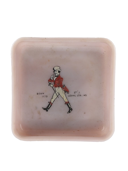 Johnnie Walker Ceramic Ashtray Born 1820 Still Going Strong 9.5cm x 9.5cm x 2cm