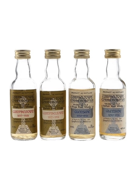 Campbeltown Commemorative 12 Year Old Campbeltown  & Glenside 4 x 5cl