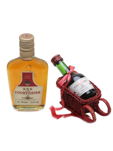 Courvoisier Luxe 3 Star Bottled 1960 - 1970s 3cl & 8cl / 40%