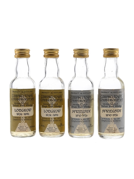 Campbeltown Commemorative 12 Year Old Longrow & Springside 4 x 5cl