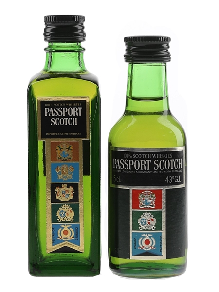 Passport Bottled 1980s 2 x 5cl / 43%