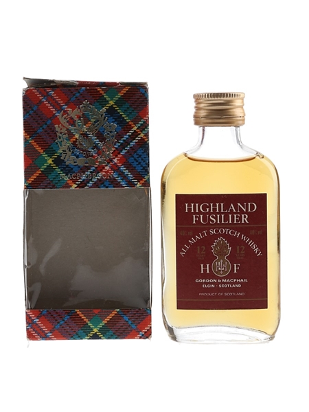 Highland Fusilier 12 Year Old Bottled 1990s - Gordon & MacPhail 5cl / 40%