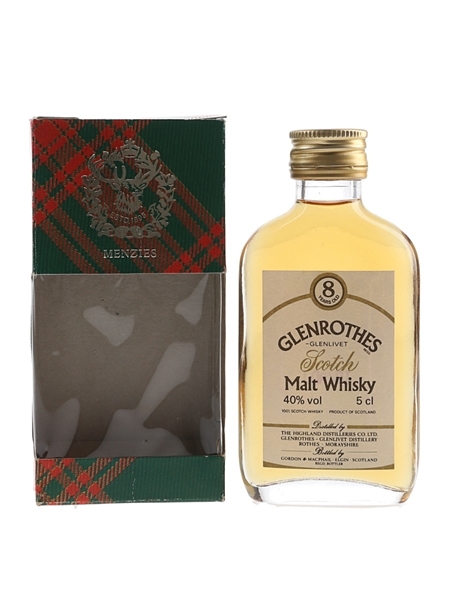 Glenrothes Glenlivet 8 Year Old Bottled 1990s - Gordon & MacPhail 5cl / 40%