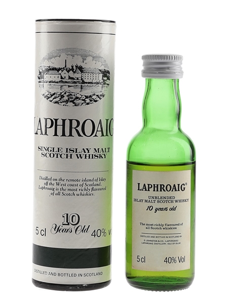 Laphroaig 10 Year Old Bottled 1980s-1990s - Pre Royal Warrant 5cl / 40%