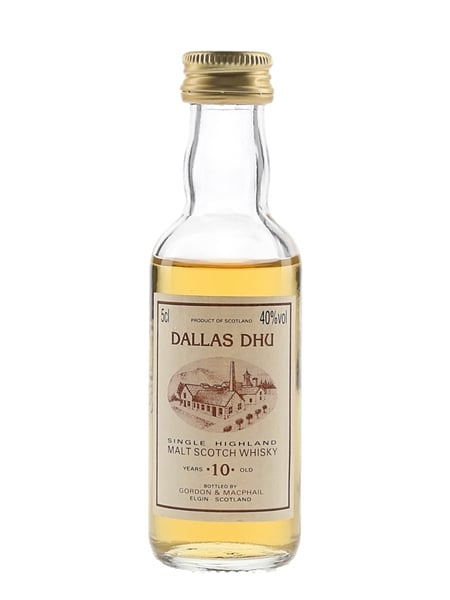 Dallas Dhu 10 Year Old Bottled 1980s - Gordon & MacPhail 5cl / 40%