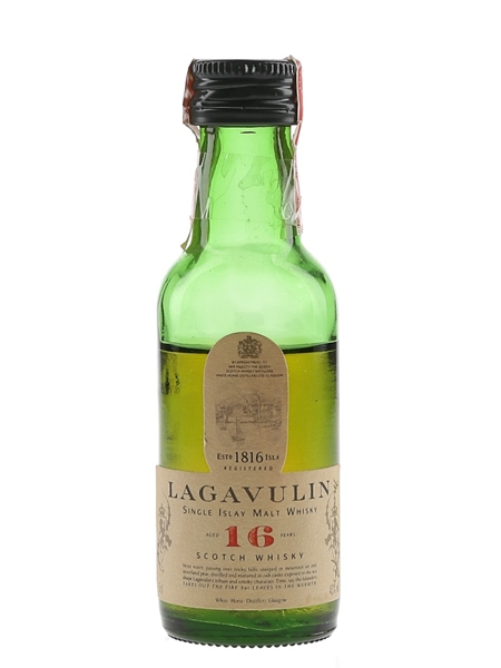 Lagavulin 16 Year Old Bottled 1980s-1990s - White Horse Distillers 5cl / 43%