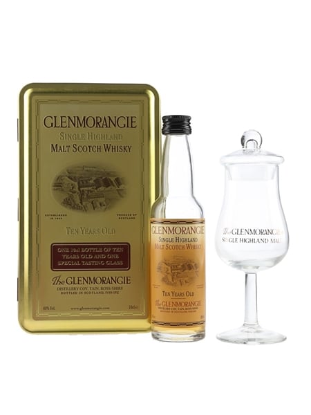 Glenmorangie 10 Year Old Gift Tin With Nosing Glass 10cl / 40%