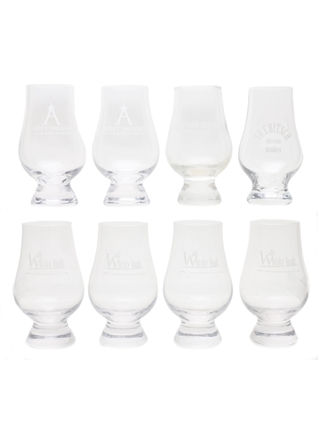 Glencairn Glasses Whisky Vault, Abbey Whisky, Trebitsch & Glenmorangie 8 x 11cm