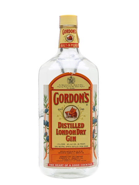 Gordon's Dry Gin Bottled 1980s 175cl / 40%