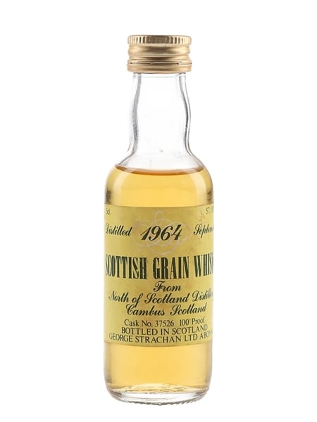 North Of Scotland Cambus 1964 100 Proof Scottish Grain Whisky 5cl / 57.1%