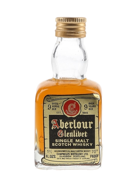 Aberlour Glenlivet 9 Year Old Bottled 1970s 4.7cl / 40%