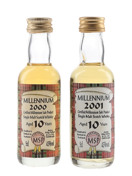 Millennium 2000 & 2001 James MacArthur's 2 x 5cl / 43%