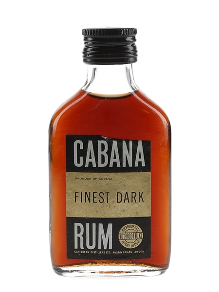 Cabana Finest Dark Rum Bottled 1970s 5cl / 40%