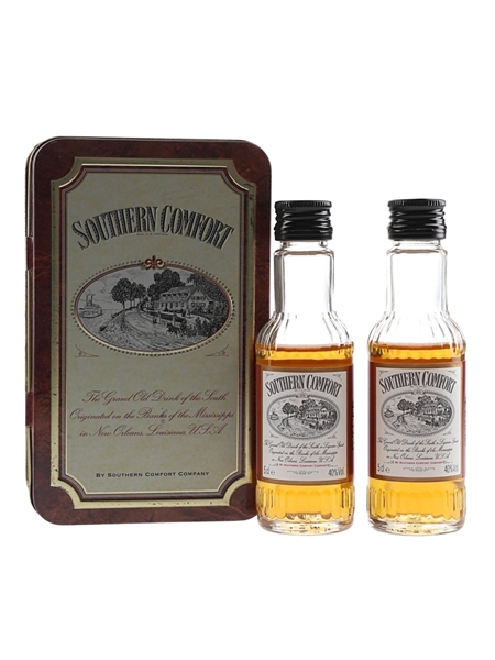 Southern Comfort Set Bottled 1980s 2 x 5cl / 40%