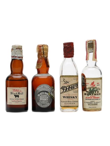 4 x Blended Scotch Whisky Miniatures 