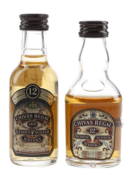 Chivas Regal 12 Year Old Bottled 1990s 2 x 5cl / 40%