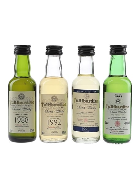 Tullibardine Vintage Single Malt Scotch Whisky 1988, 1992 & 1993 4 x 5cl