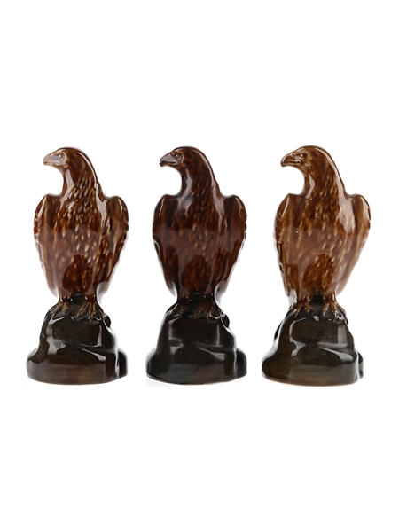 Beneagles Eagle Ceramic Decanter Bottled 1970s 3 x 5cl / 40%