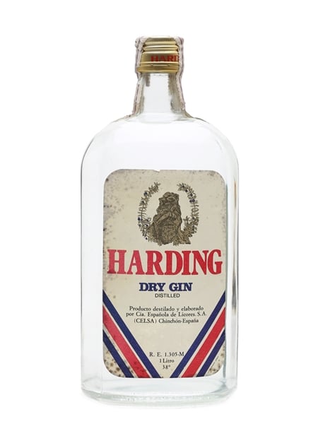 Harding Dry Gin Bottled 1970s 100cl / 38%