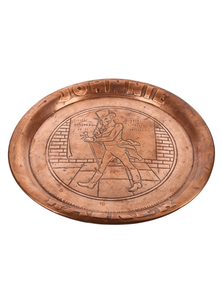 Johnnie Walker Copper Plate  34cm Diameter