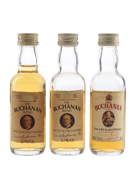 Buchanan Blend Bottled 1970s-1980s 3 x 5cl / 40%