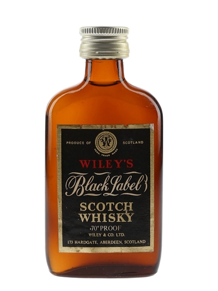 Wiley's Black Label Scotch Whisky Bottled 1970s 5cl / 40%