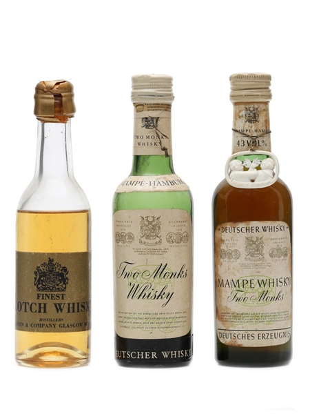 3 x Assorted Whisky Miniature 