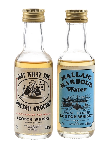 Uppercut Inverness & Mallaig Harbour Water Bottled 1990s 2 x 5cl / 40%