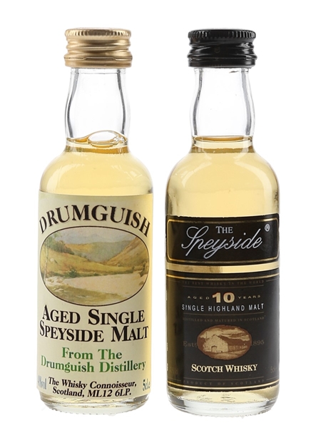 Drumguish & The Speyside 10 Year Old Bottled 1990s 2 x 5cl / 40%