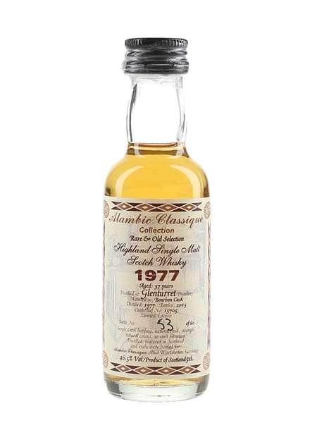 Glenturret 1977 37 Year Old Cask 15705 Bottled 2015 - Alambic Classique 5cl / 46.5%