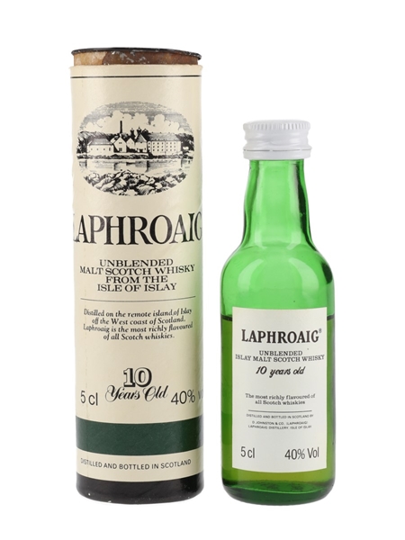 Laphroaig 10 Year Old Bottled 1980s-1990s - Pre Royal Warrant 5cl / 40%