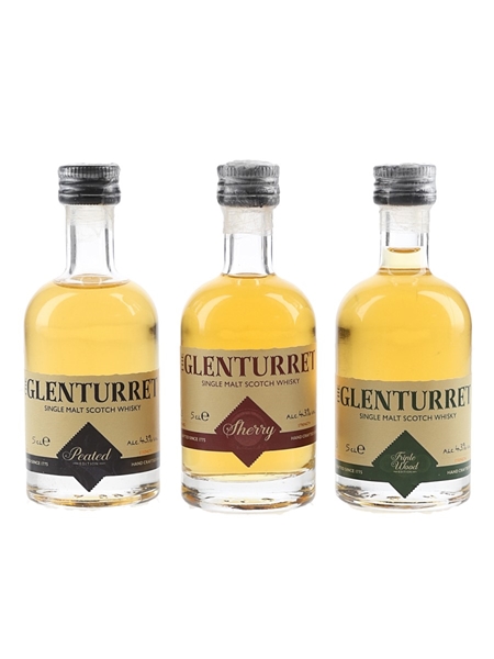 The Glenturret Peated, Sherry & Triple Wood 3  x 5cl / 43%