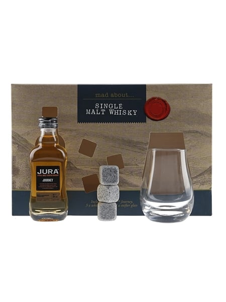 Jura Journey Gift Set Whisky Stones & Snifter Glass Set 5cl / 40%