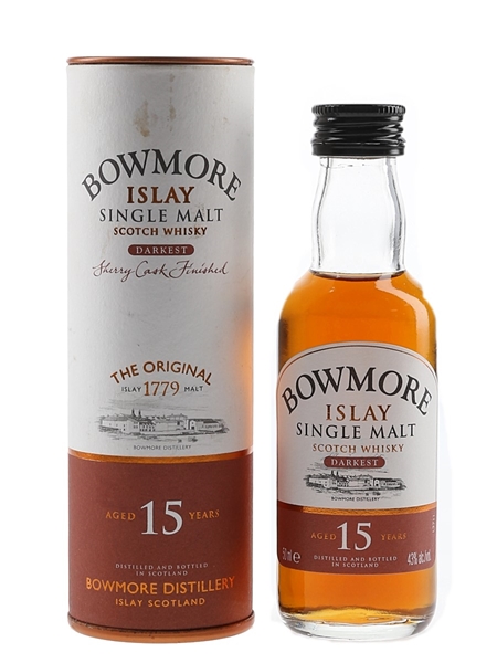 Bowmore 15 Year Old Darkest Sherry Cask Finished 5cl / 43%