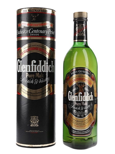 Glenfiddich Special Old Reserve Pure Malt Bottled 1980s - Centenary Print 75cl / 40%