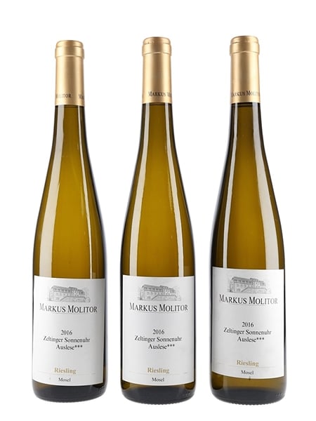 Zeltinger Sonnenuhr Gold Capsule Riesling Auslese*** 2016 Markus Molitor 3 x 75cl / 7.5%