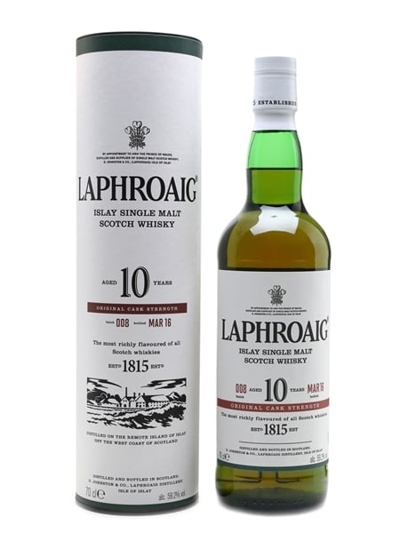 Laphroaig 10 Year Old Cask Strength Bottled 2016 - Batch 008 70cl / 59.2%