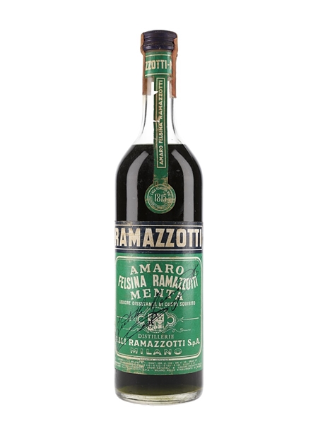 Ramazzotti Amaro Felsina Menta Bottled 1960s 100cl / 33%