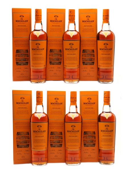 Macallan Edition No.2  6 x 70cl / 48.2%