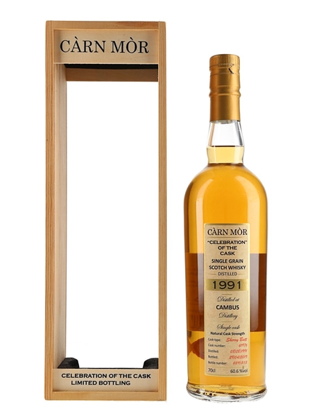 Cambus 1991 Carn Mor Cask 61976 Bottled 2019 - Celebration Of The Cask 70cl / 60.6%