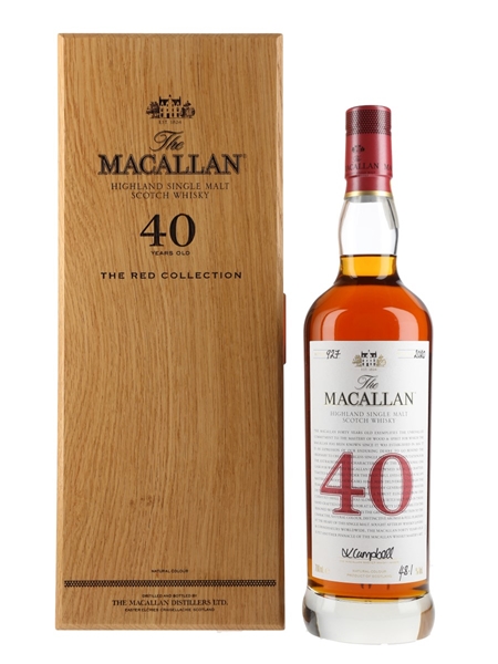 Macallan 40 Year Old The Red Collection Bottled 2020 70cl / 48.1%